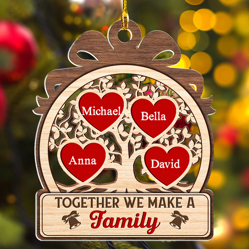 Together We Make - Personalized Custom Acrylic Ornament - Image 2