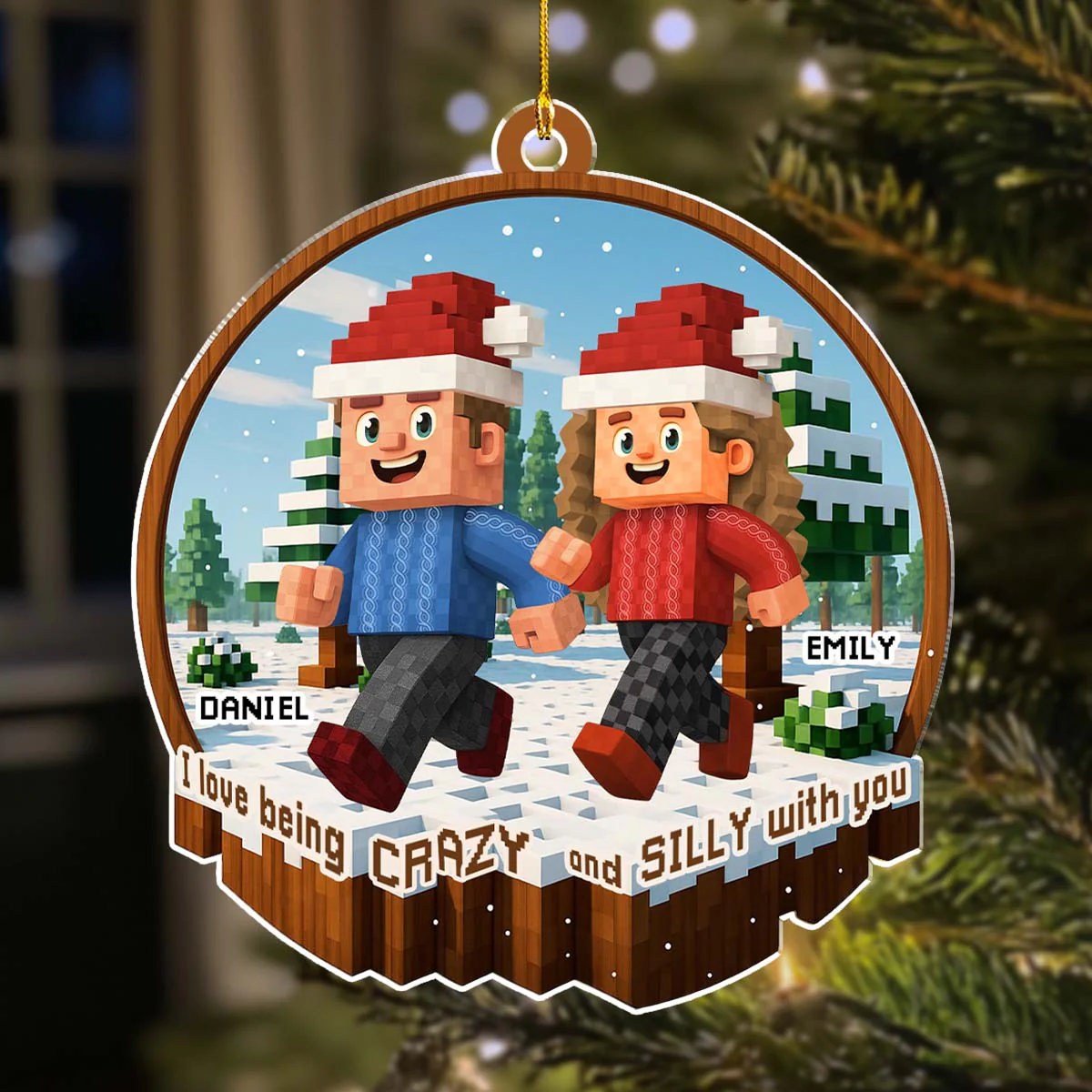Together We Make Us - Personalized Custom Acrylic Ornament - Image 2