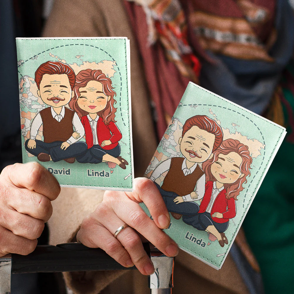 Together We Wander - Personalized Custom Passport Cover - Image 4