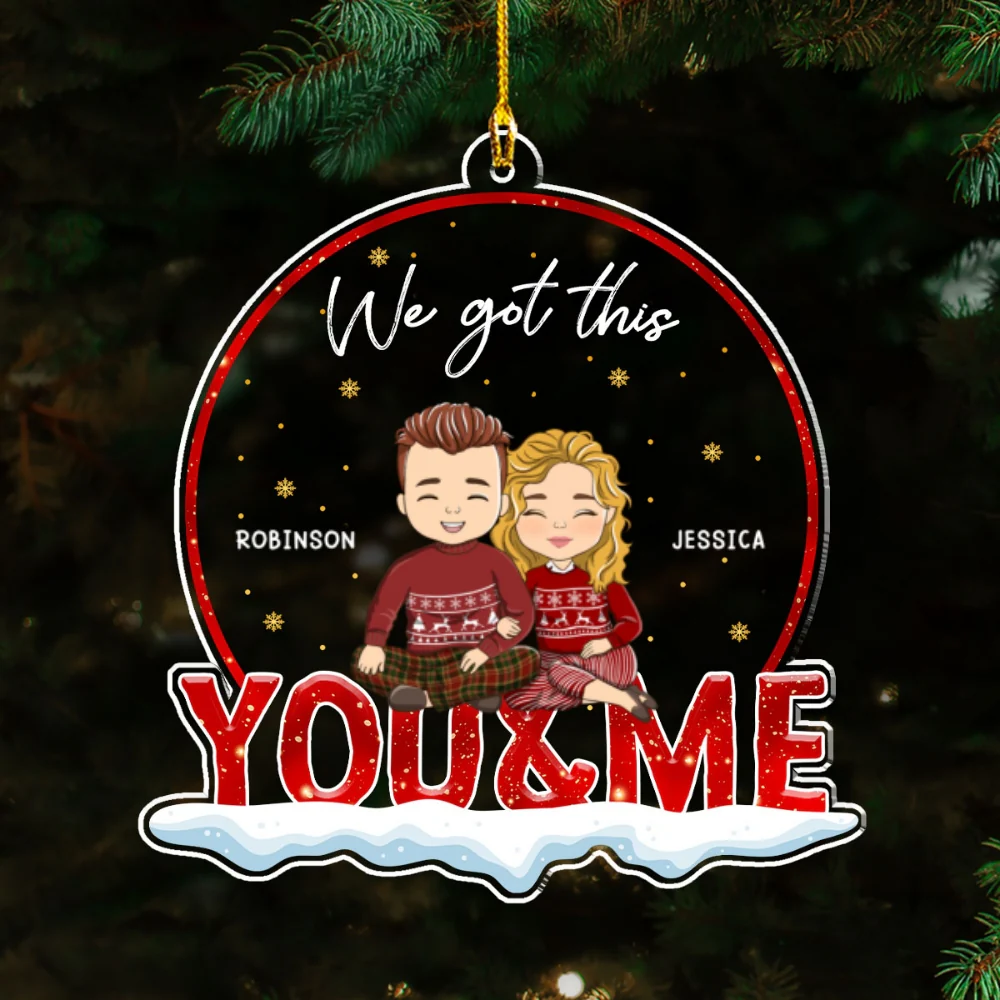 Together You And Me - Personalized Custom Acrylic Ornament - Image 5