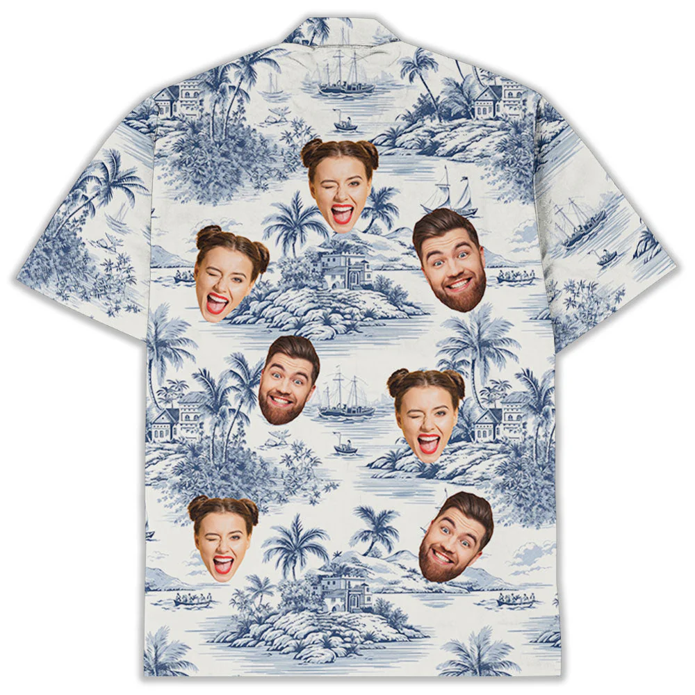 Toile De Jouy Style - Personalized Custom Hawaiian Shirt - Image 4