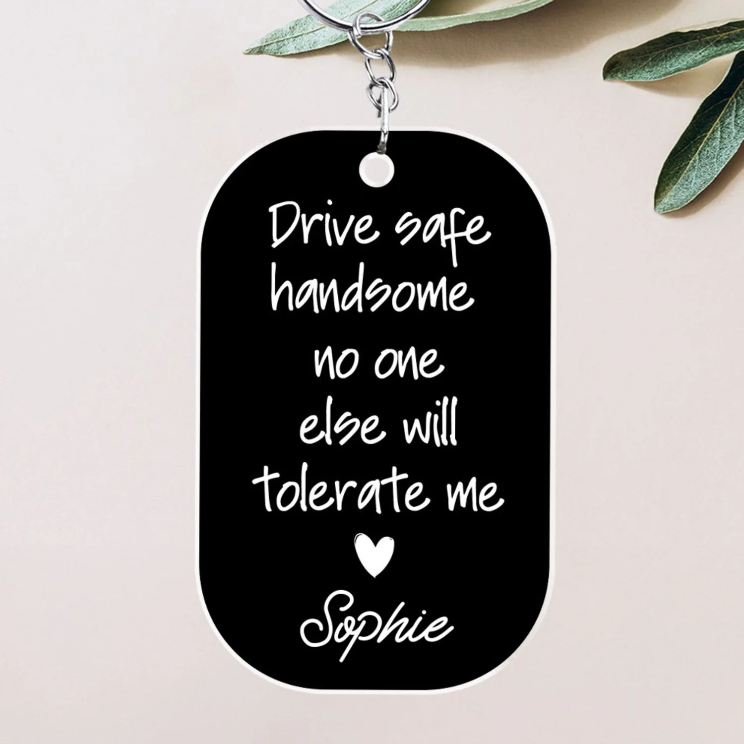 Tolerate Me - Personalized Custom Acrylic Keychain - Image 5