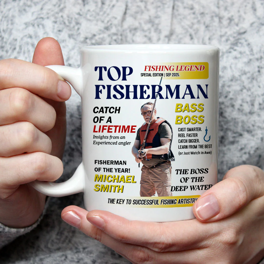 Top Fishermen - Personalized Custom Coffee Mug - Image 3