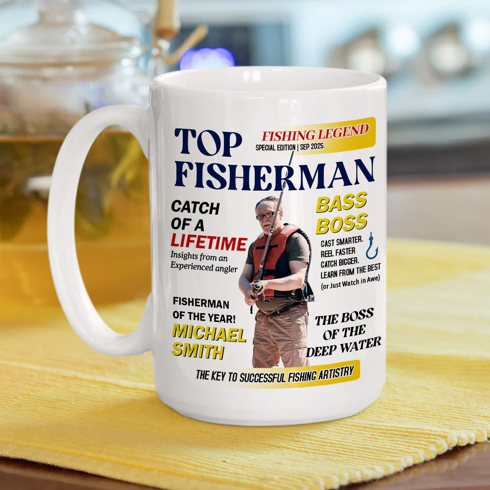 Top Fishermen - Personalized Custom Coffee Mug - Image 4