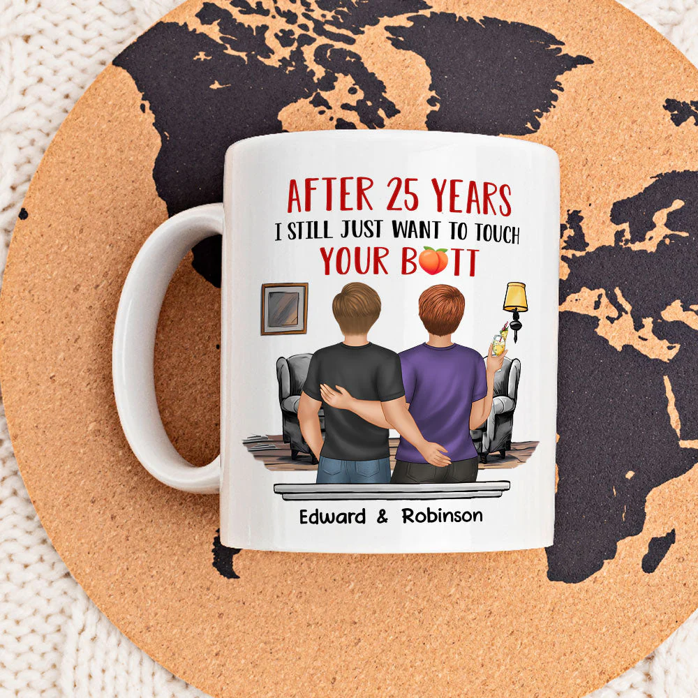 Touch Your Butt - Personalized Custom Coffee Mug - Image 2