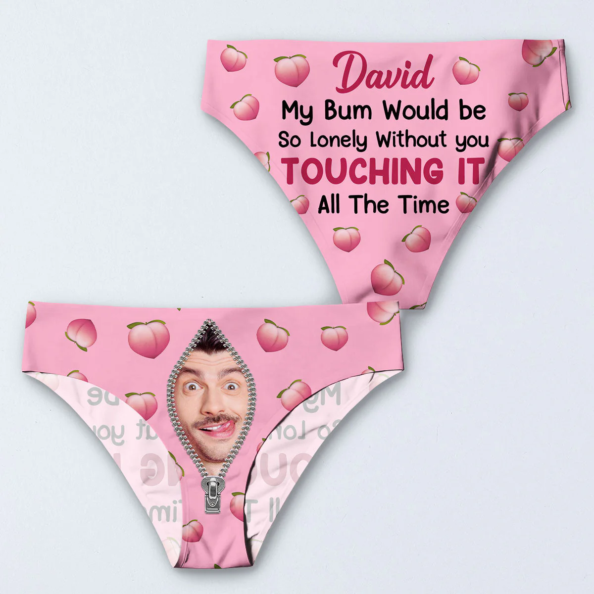 Touching It All The Time - Personalized Women Briefs - Image 3