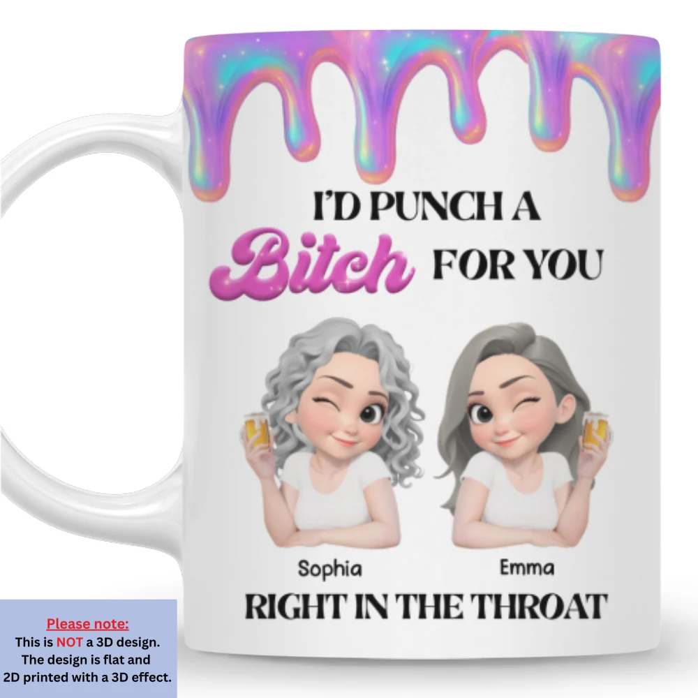 Tough Love Bestie - Personalized Custom Coffee Mug - Image 7