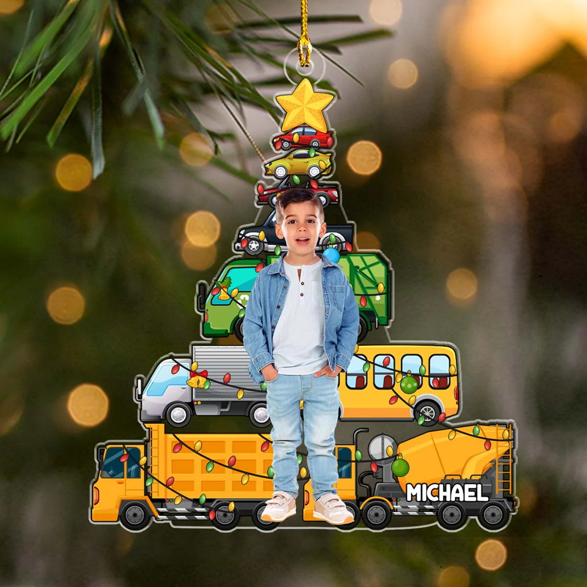 Toy World - Personalized Custom Acrylic Ornament - Image 4