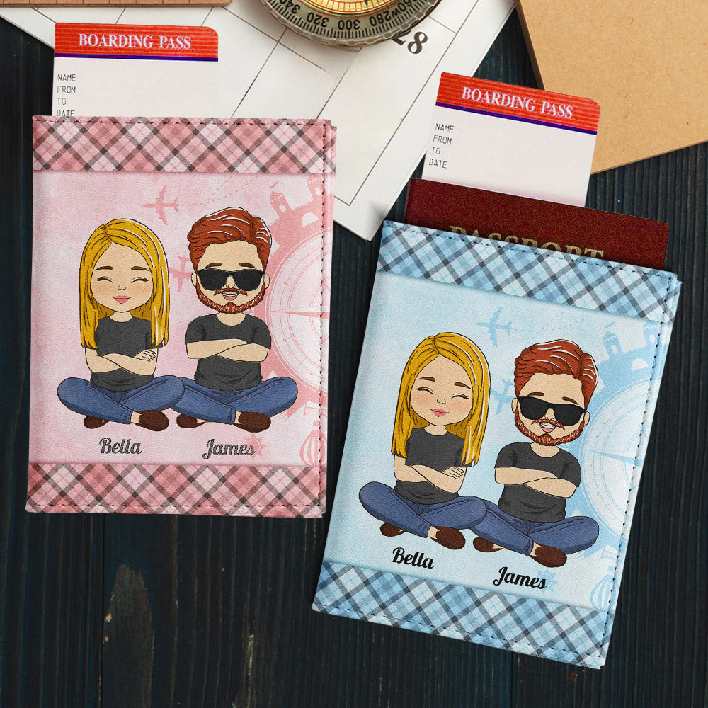 Travel Love Repeat - Personalized Custom Passport Cover - Image 2