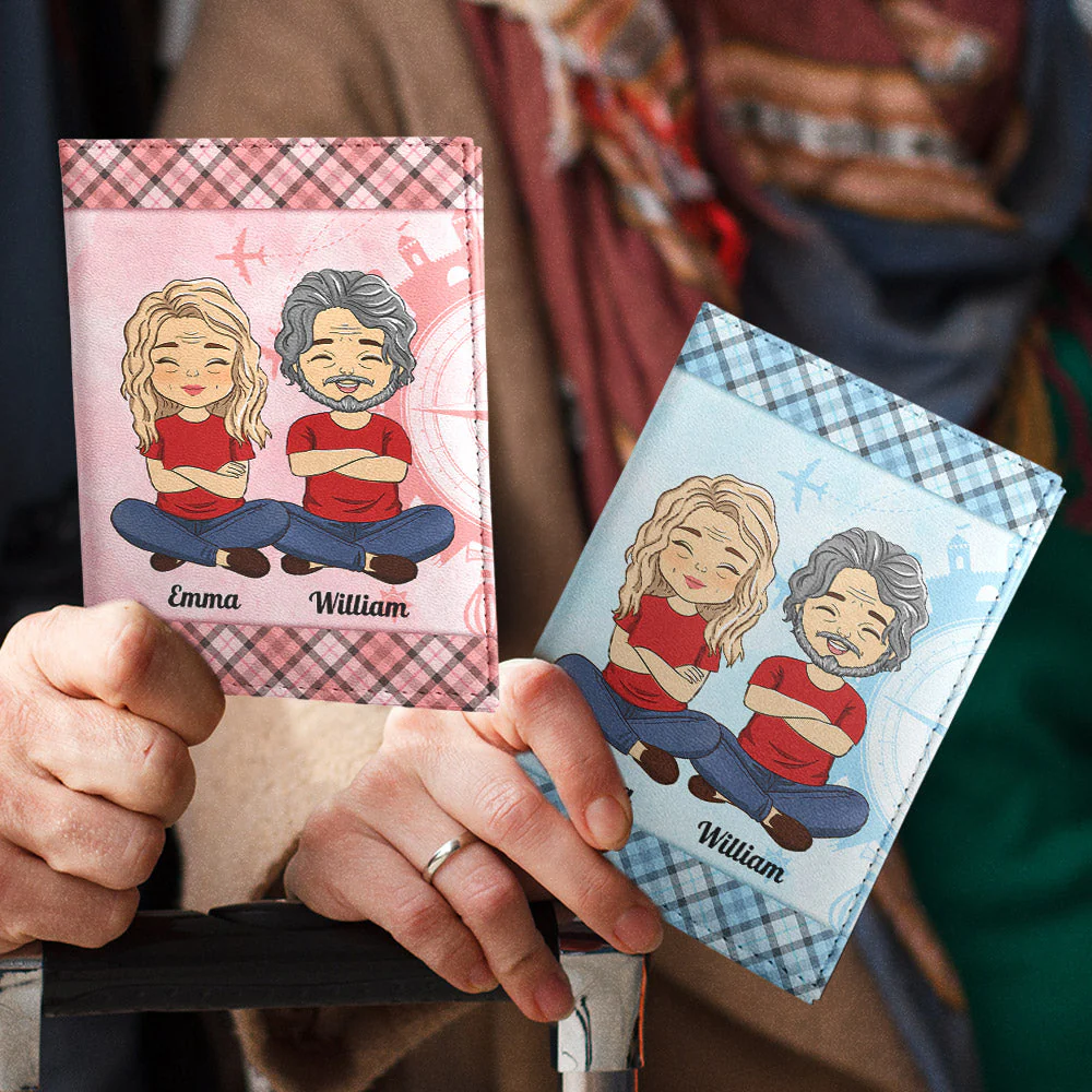 Travel Love Repeat - Personalized Custom Passport Cover - Image 3