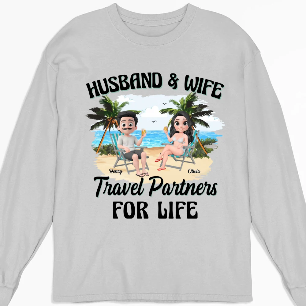 Travel Partners For Life - Personalized Custom Shirt - Image 11