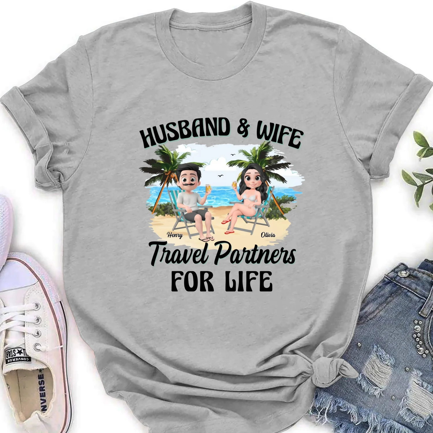 Travel Partners For Life - Personalized Custom Shirt - Image 14