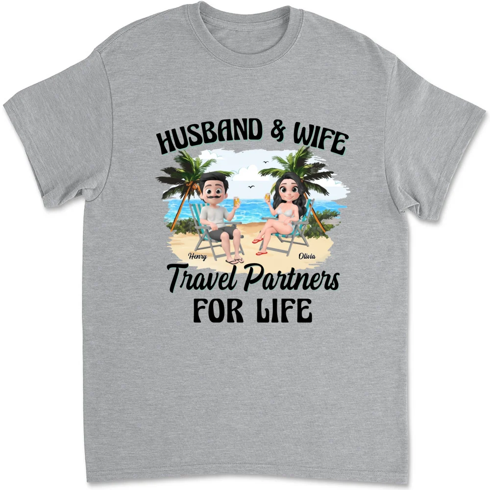 Travel Partners For Life - Personalized Custom Shirt - Image 7