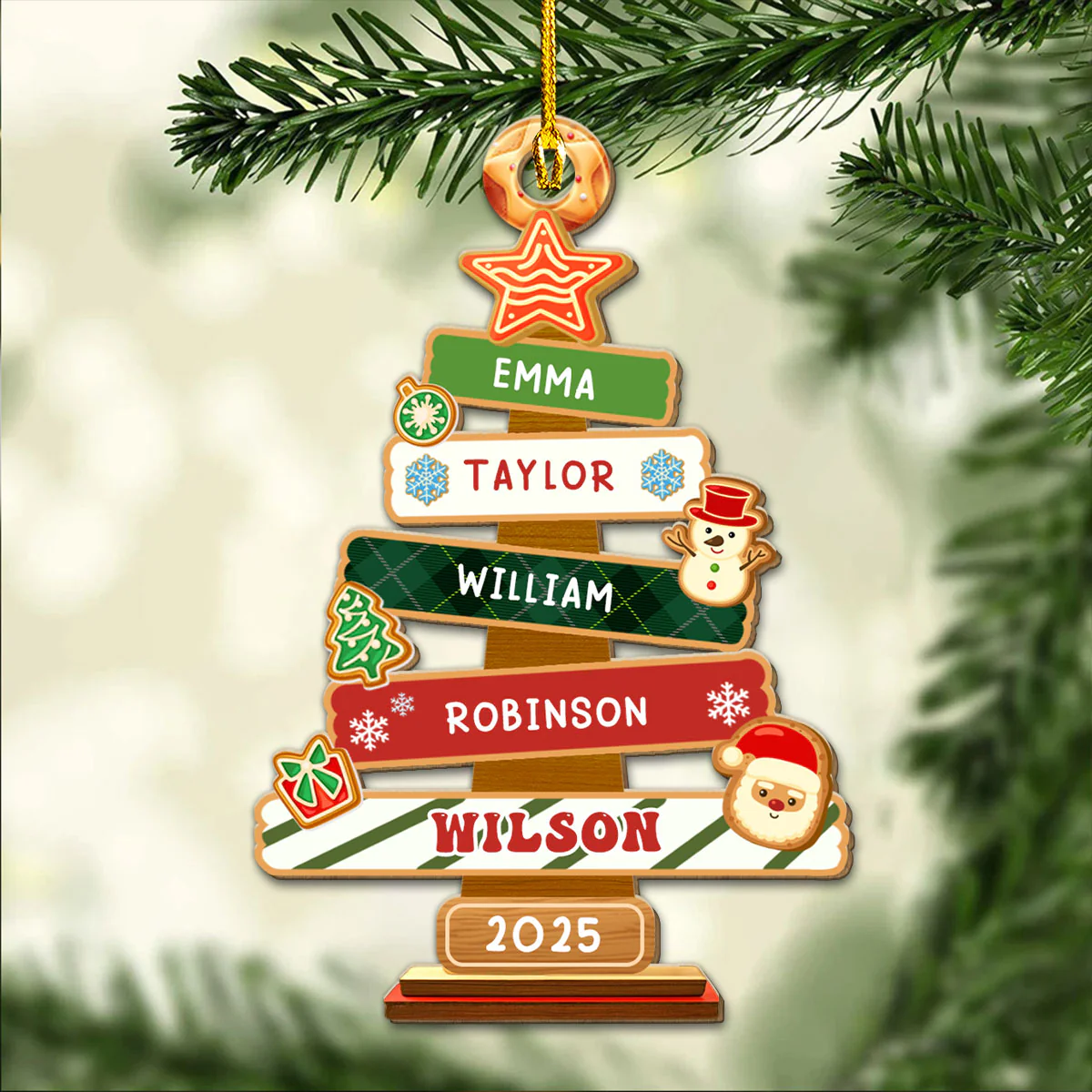 Tree Of Us - Personalized Custom Wood Ornament - Image 2