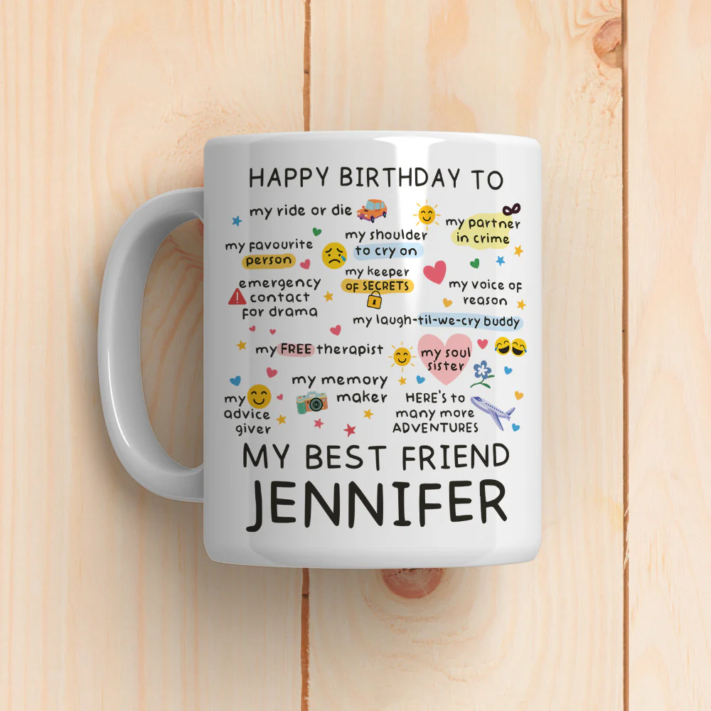 True Friends Are Rare - Personalized Custom Coffee Mug - Image 5