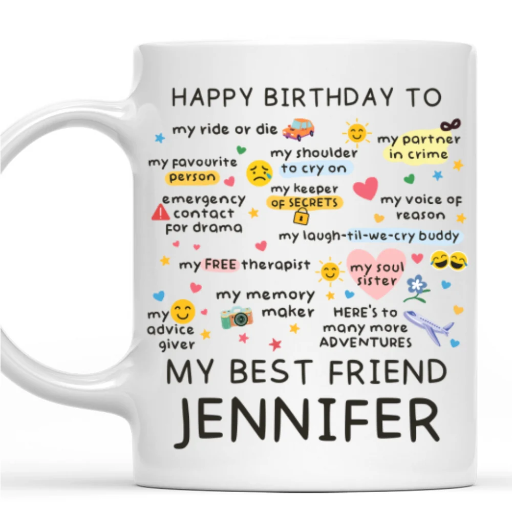 True Friends Are Rare - Personalized Custom Coffee Mug - Image 7