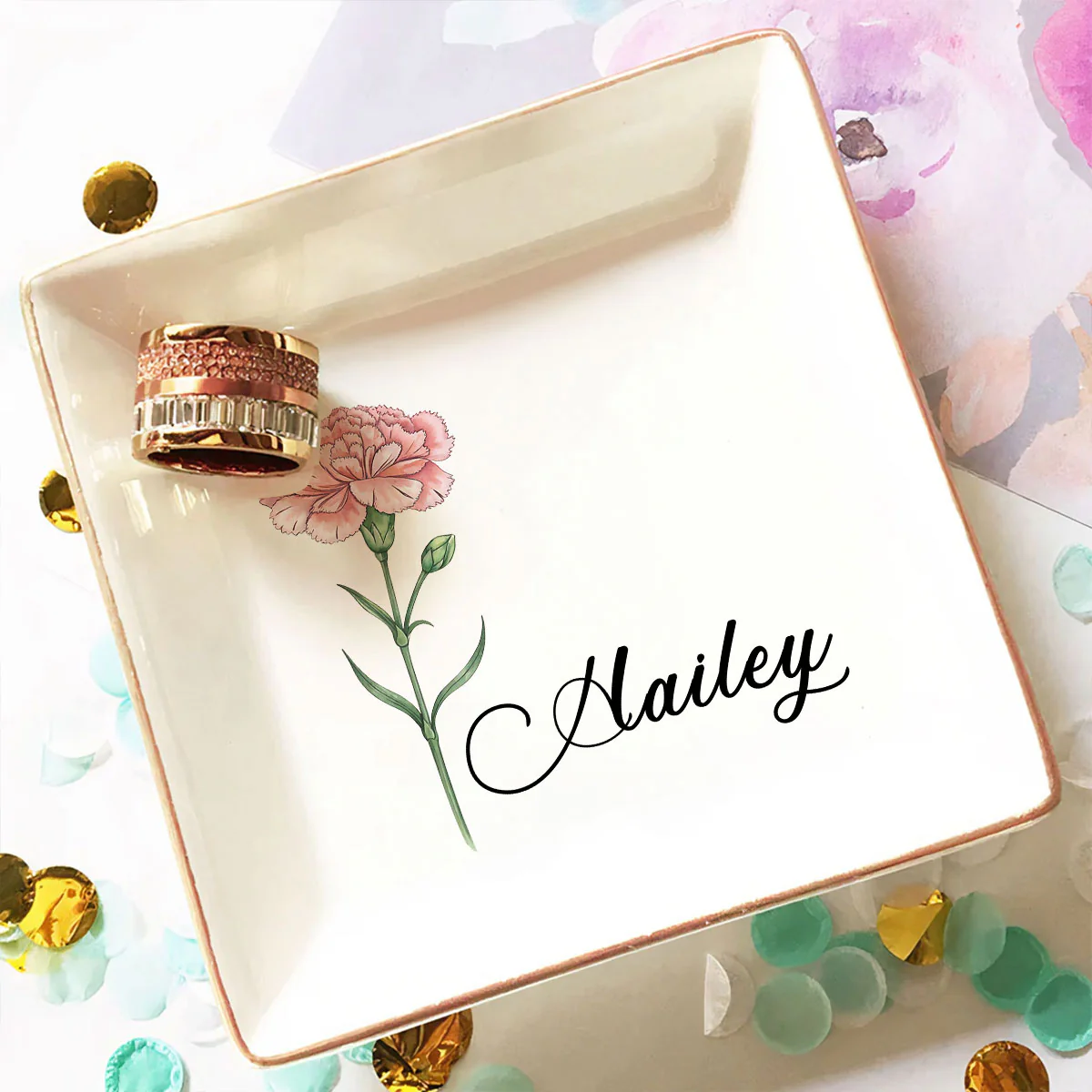 True Friends Endless Beauty - Personalized Custom Jewelry Dish - Image 5