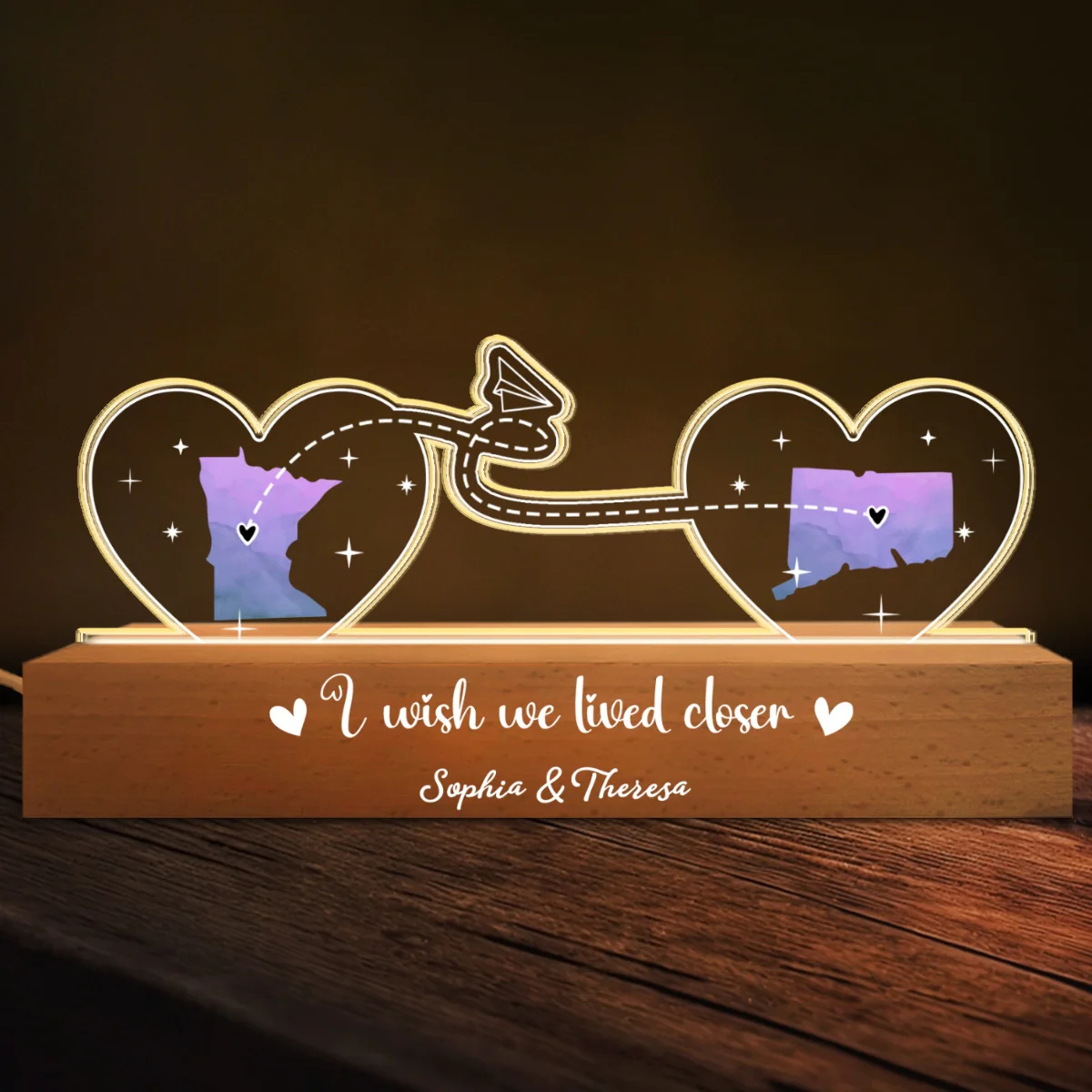 True Friendship Is A Precious Gift - Personalized Custom Acrylic Letters 3D LED Night Light - Image 7
