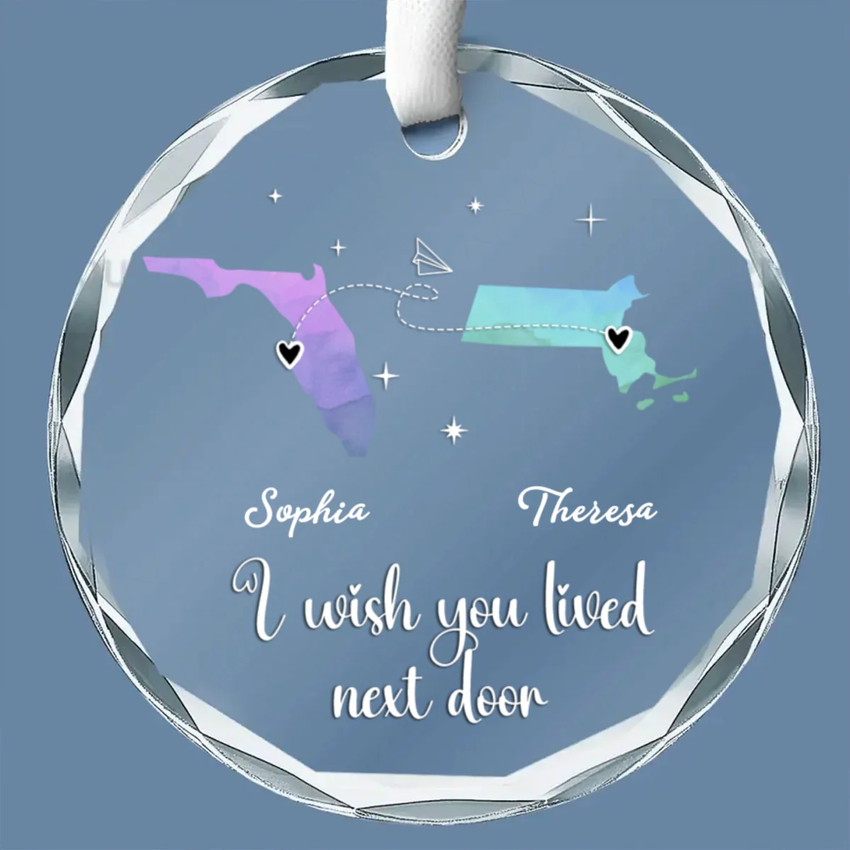 True Friendship Is A Precious Gift - Personalized Custom Glass Ornament - Image 6