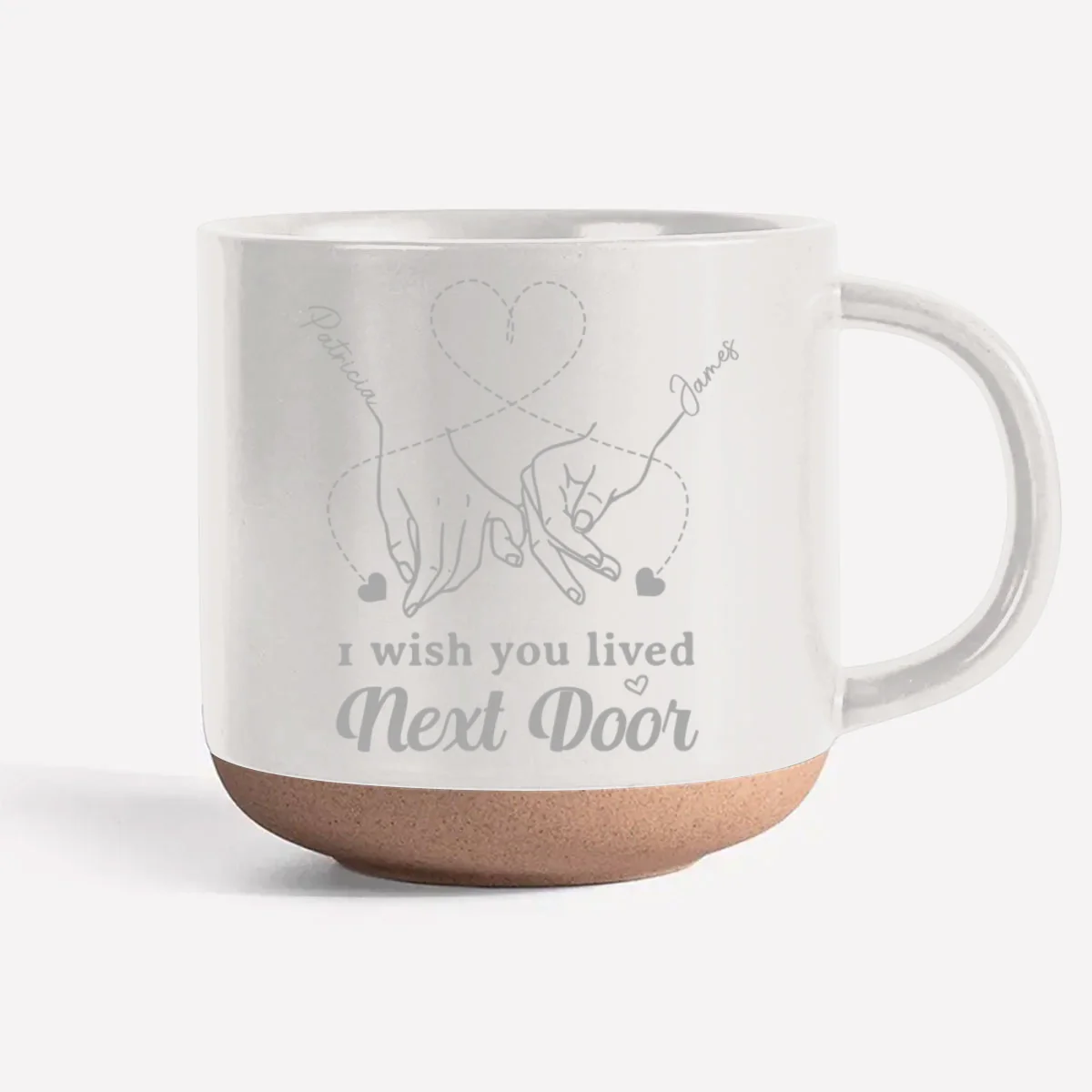 True Friendship Knows No Distance - Personalized Custom Engraved Pottery Mug - Image 6