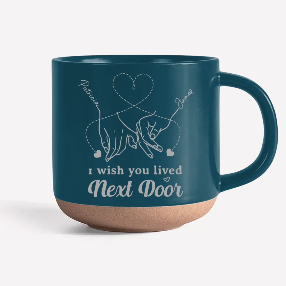 True Friendship Knows No Distance - Personalized Custom Engraved Pottery Mug - Image 8