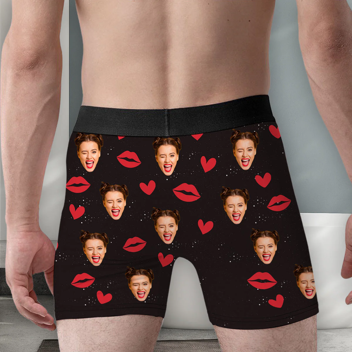 Turn Me On - Personalized Photo Men's Boxer Briefs - Image 2