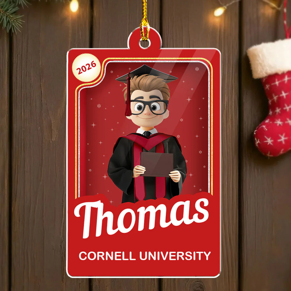 Twinkle Graduation - Personalized Custom Acrylic Ornament - Image 2