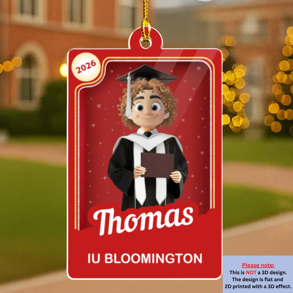Twinkle Graduation - Personalized Custom Acrylic Ornament - Image 7