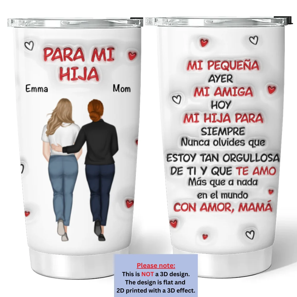 Un Abrazo de Mamá - Vaso 3D Personalizado Efecto Inflado - Image 6