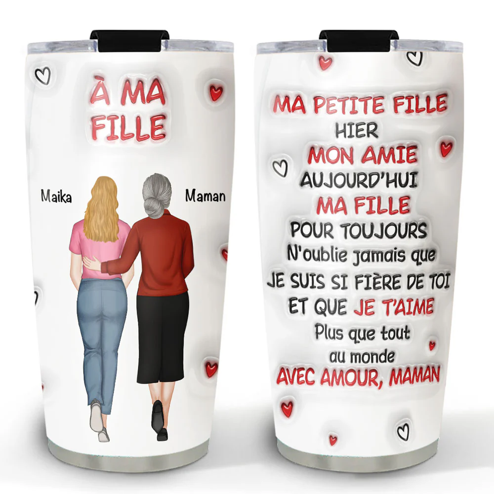 Un Câlin de Maman - Gobelet 3D Personnalisé