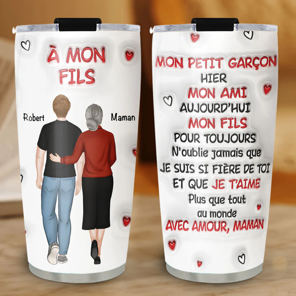 Un Câlin de Maman - Gobelet 3D Personnalisé - Image 2