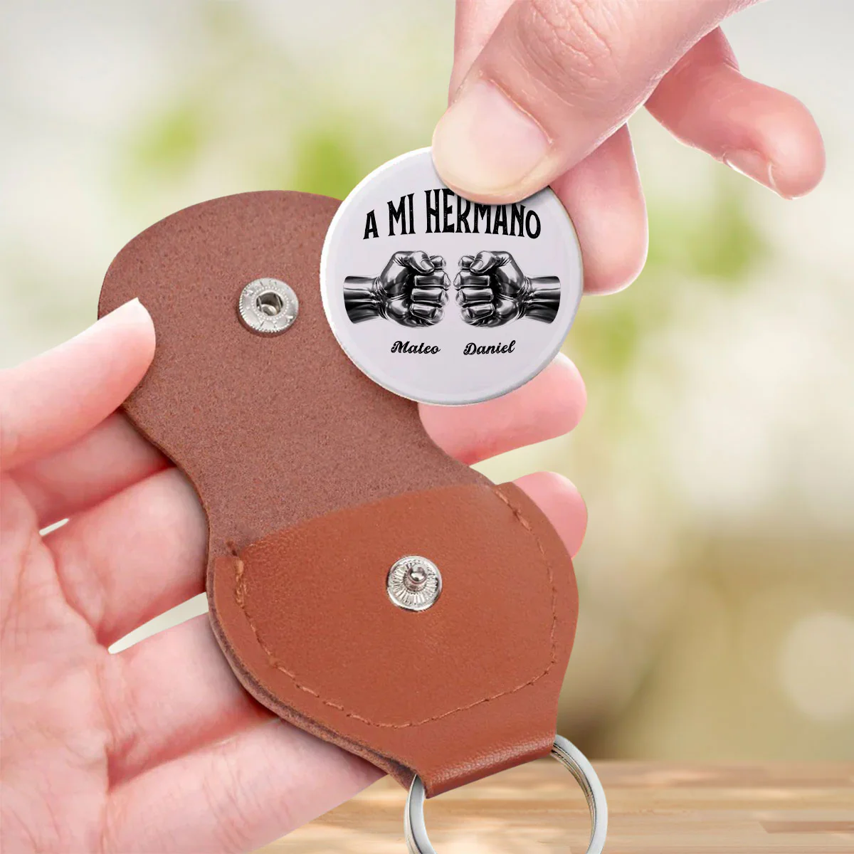 Una Vez Hermano, Siempre Hermano – Abrazador De Bolsillo Personalizado - Image 3