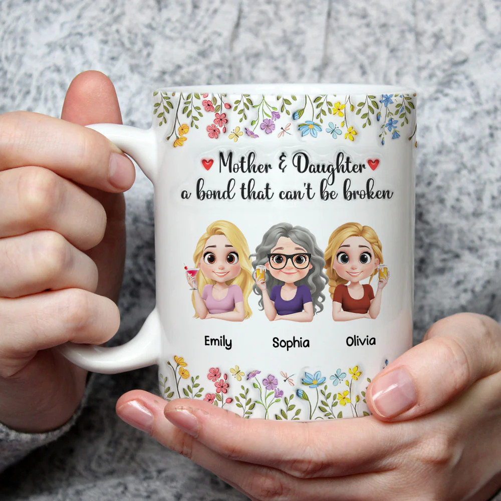 Unbreakable Bond - Personalized Custom 3D Inflated Effect Mug - Image 3