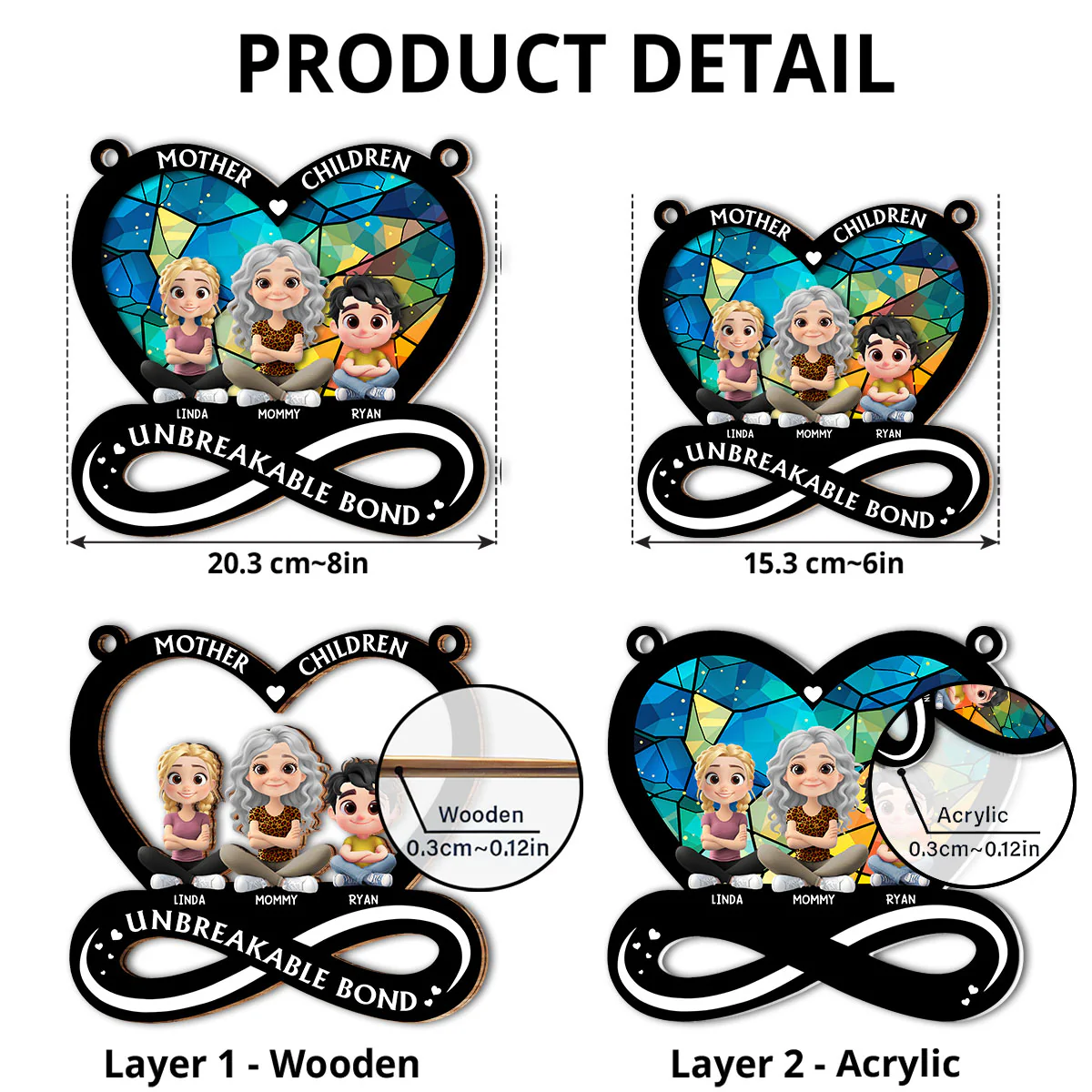 Unbreakable Bond - Personalized Custom Suncatcher - Image 6