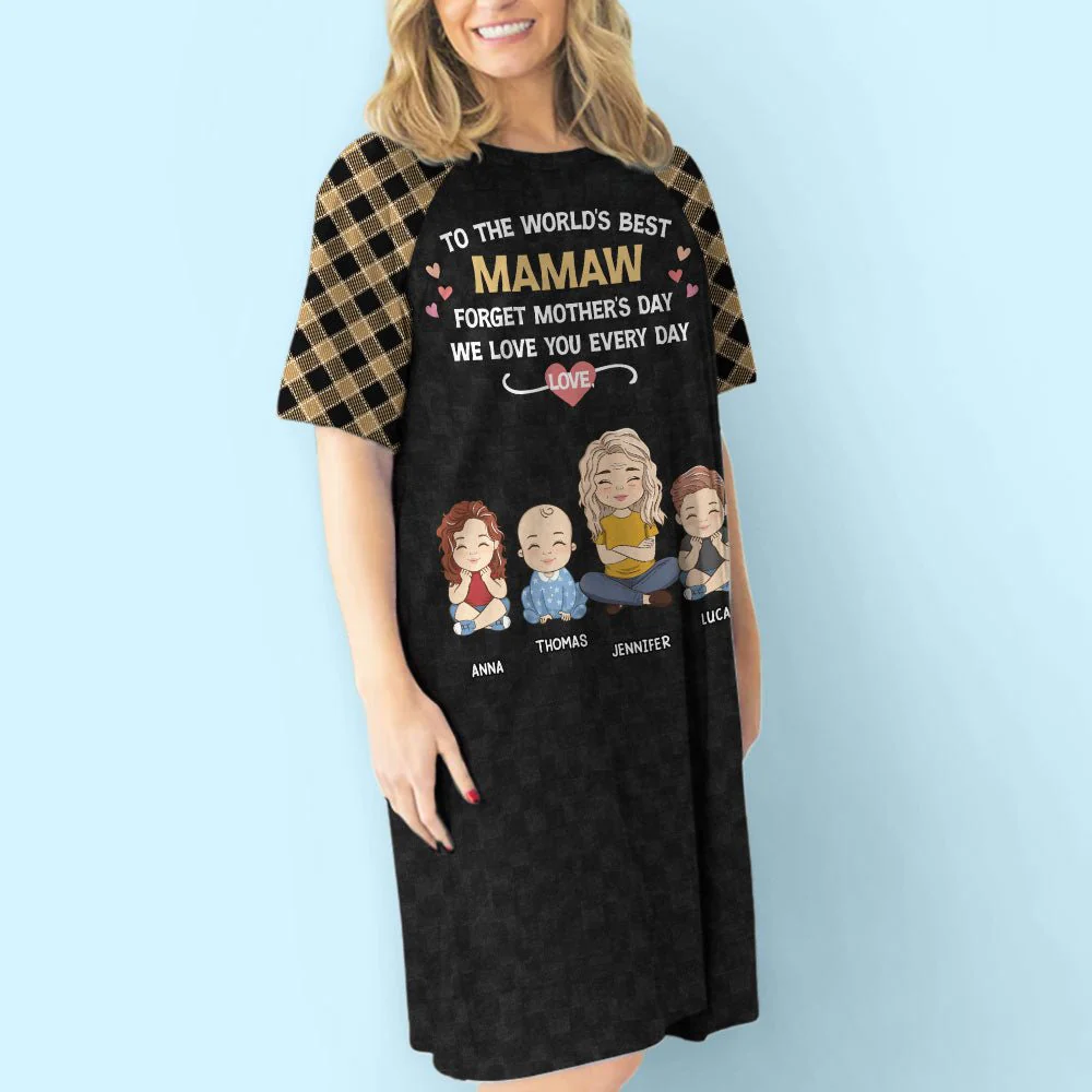 Unconditional Love - Personalized Custom 3/4 Sleeve Dress - Image 4