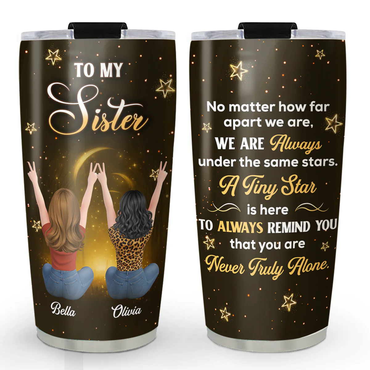 Under The Same Stars - Personalized Custom Tumbler