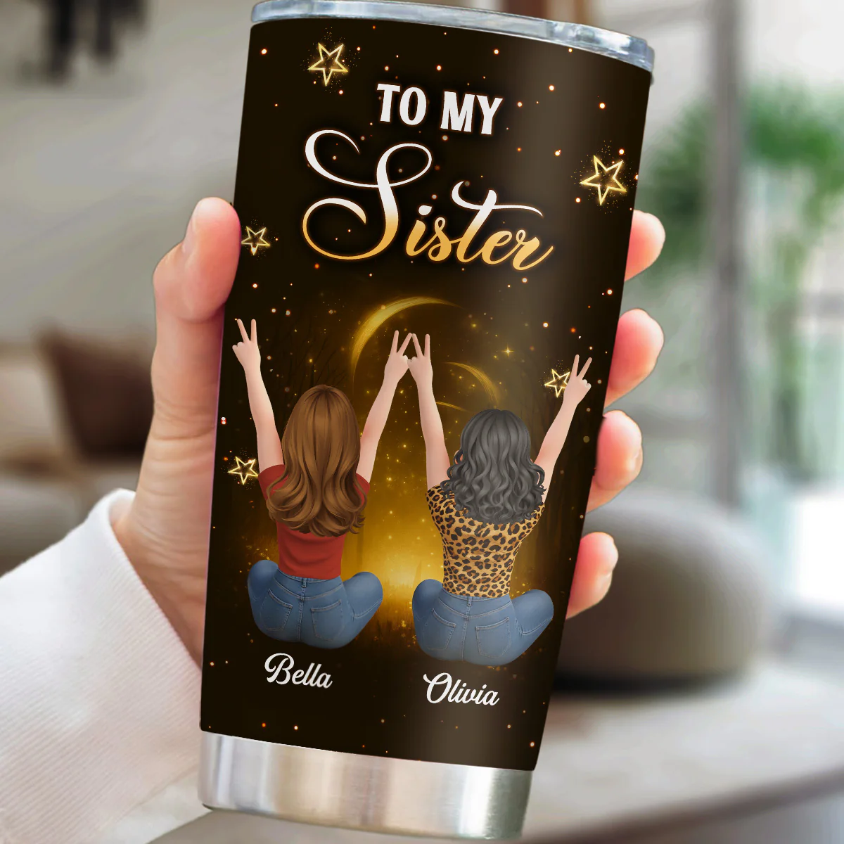 Under The Same Stars - Personalized Custom Tumbler - Image 4