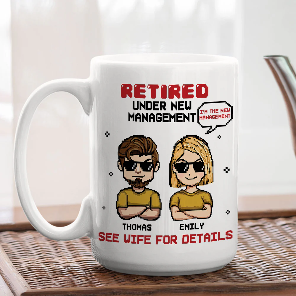 Under Wife Management - Personalized Custom Coffee Mug - Image 4