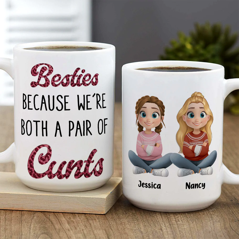 Unfiltered Besties - Personalized Custom Coffee Mug - Image 5