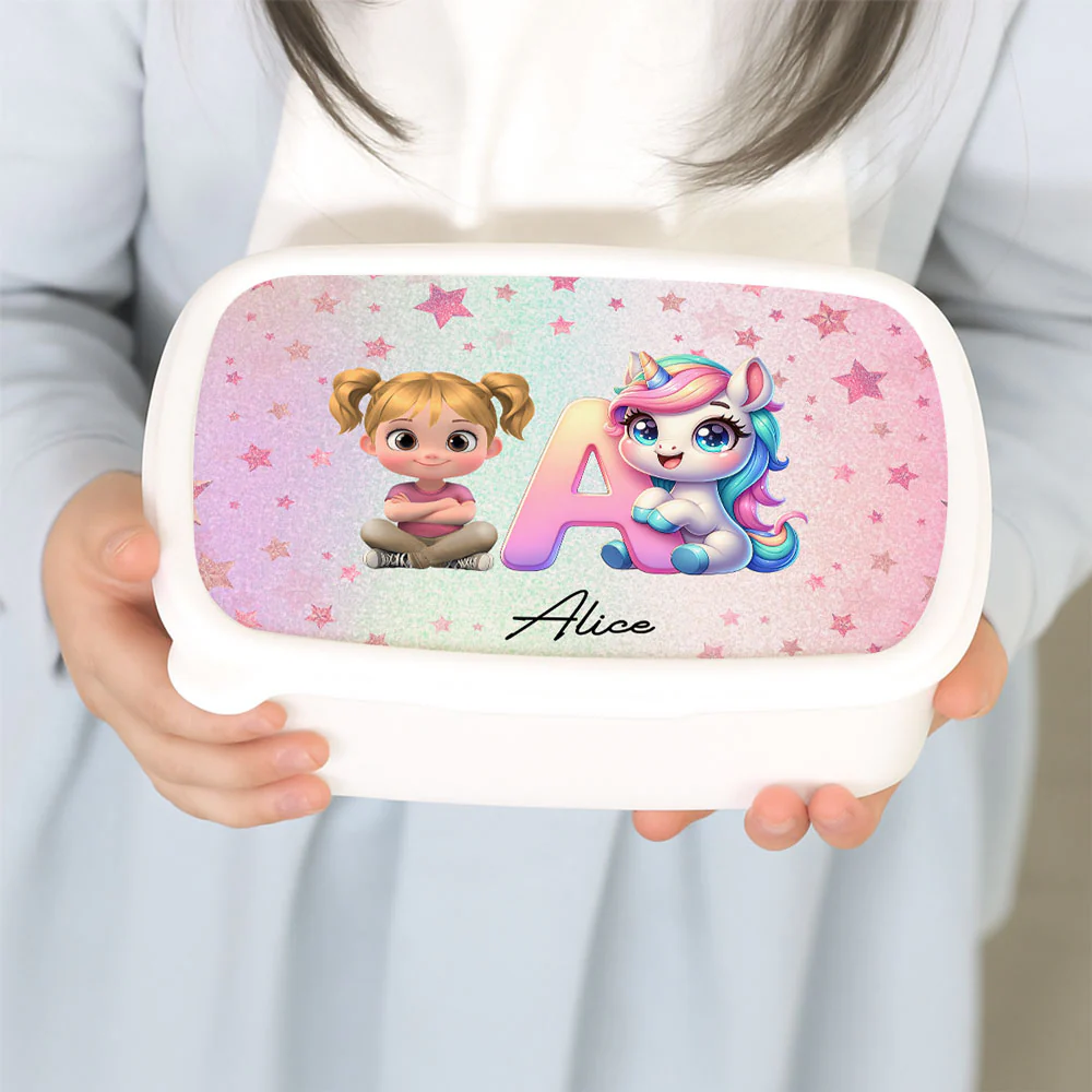 Unicorn Kids - Personalized Custom Lunch Box - Image 2