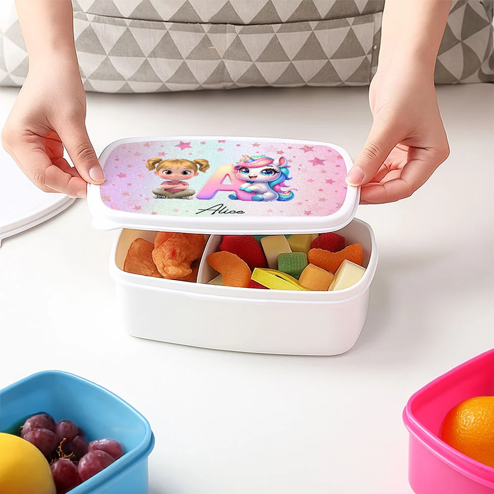 Unicorn Kids - Personalized Custom Lunch Box - Image 3