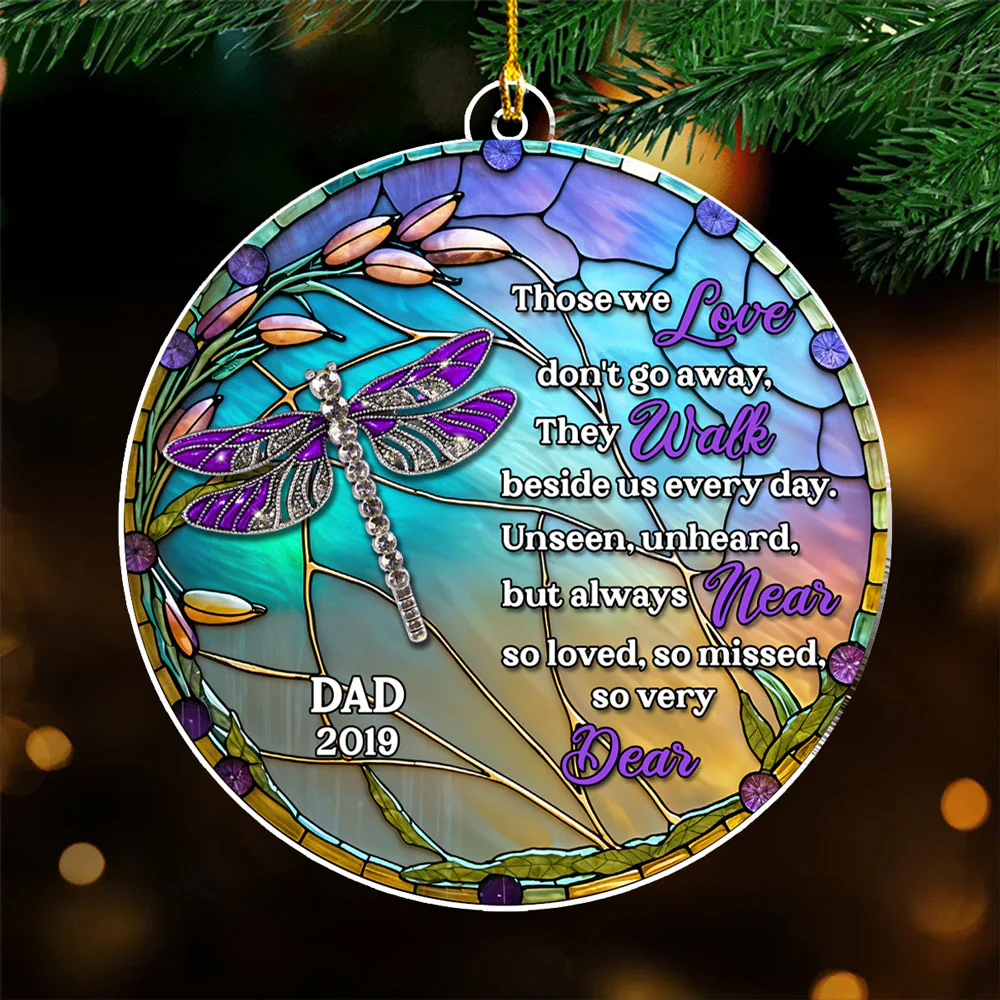 Unseen Unheard But Always Near - Personalized Custom Acrylic Ornament - Image 3