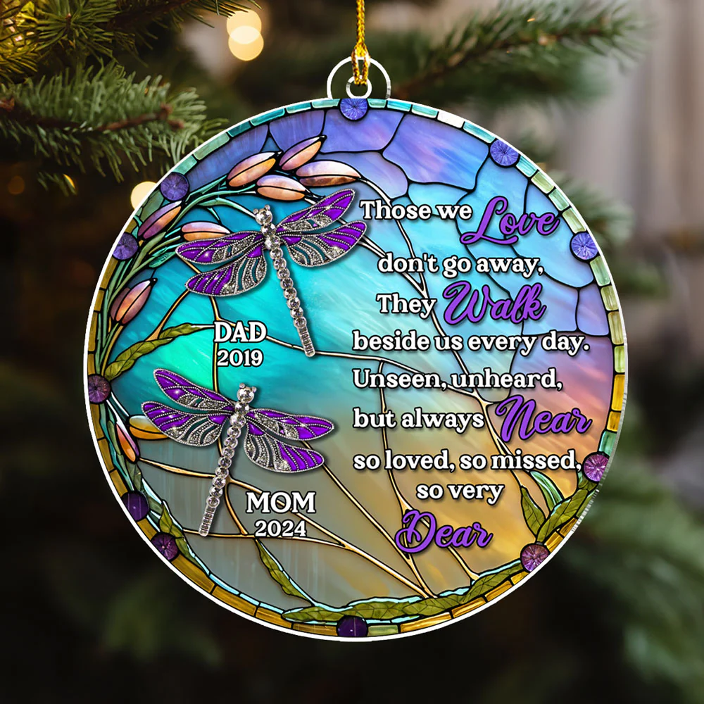 Unseen Unheard But Always Near - Personalized Custom Acrylic Ornament - Image 4