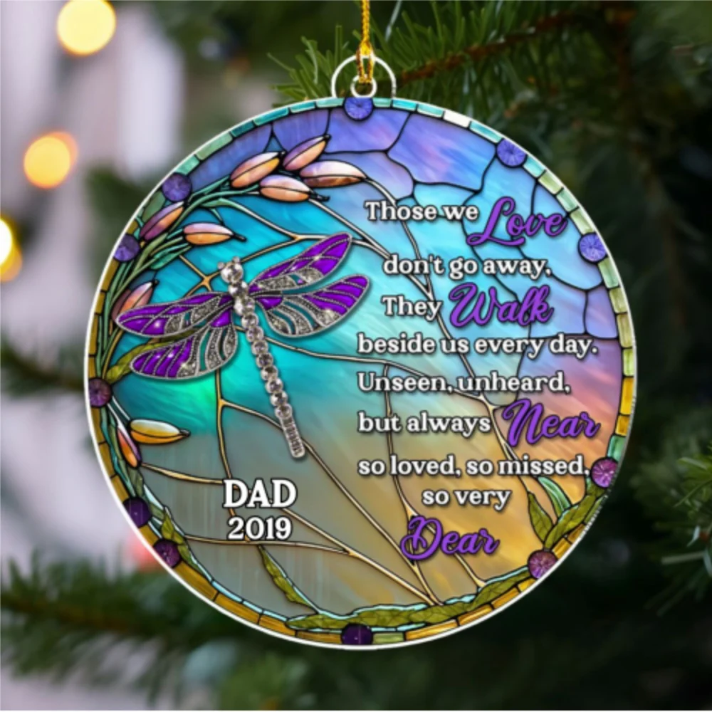 Unseen Unheard But Always Near - Personalized Custom Acrylic Ornament - Image 6
