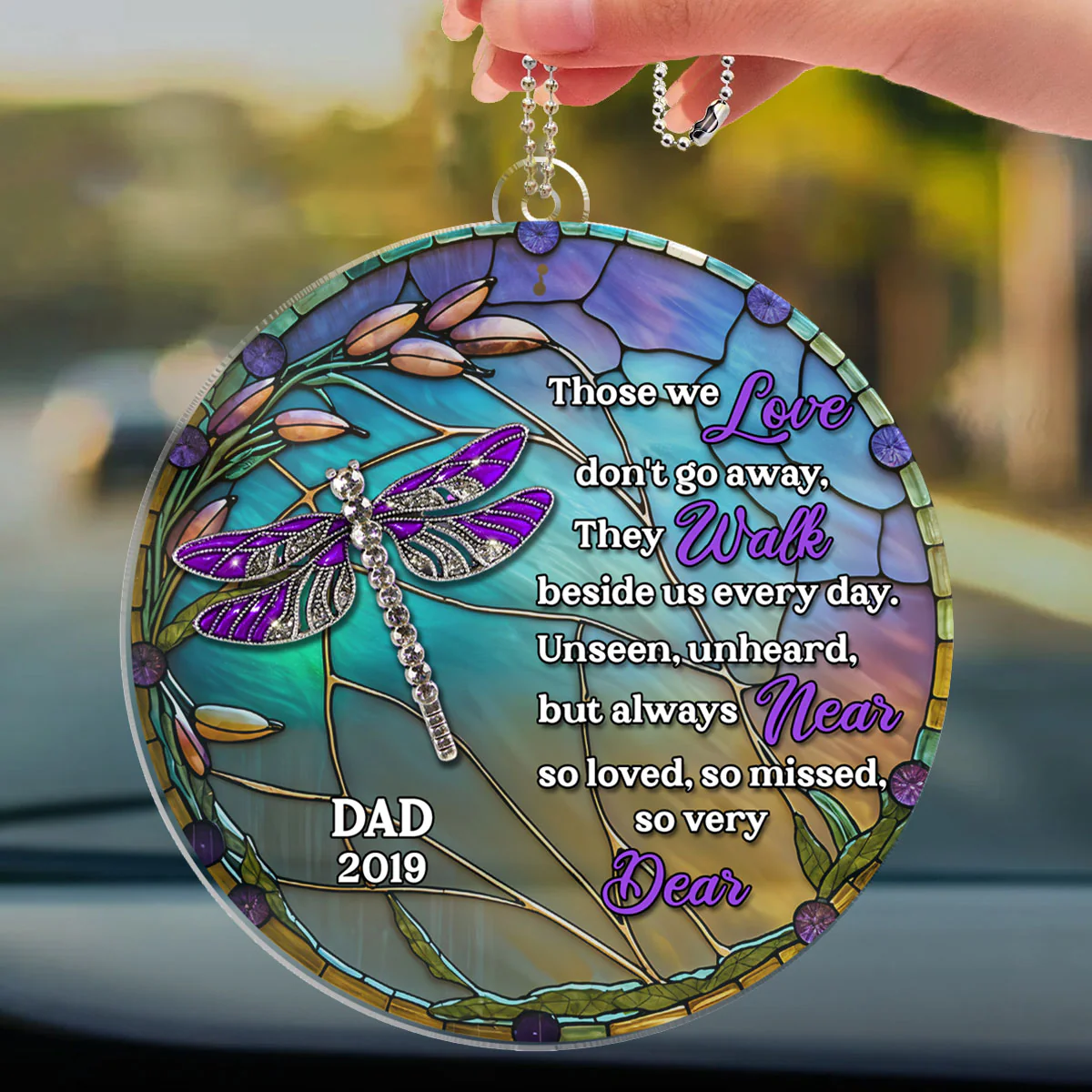 Unseen Unheard But Always Near - Personalized Custom Car Ornament - Image 4