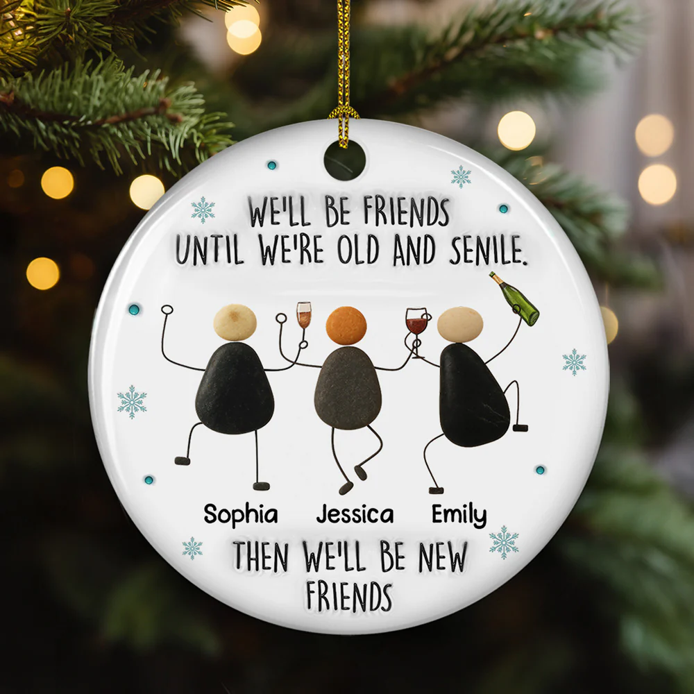 Until We Are Old - Personalized Custom 3D Inflated Effect Ceramic Ornament
