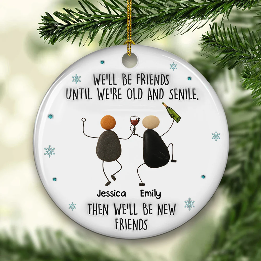 Until We Are Old - Personalized Custom 3D Inflated Effect Ceramic Ornament - Image 5