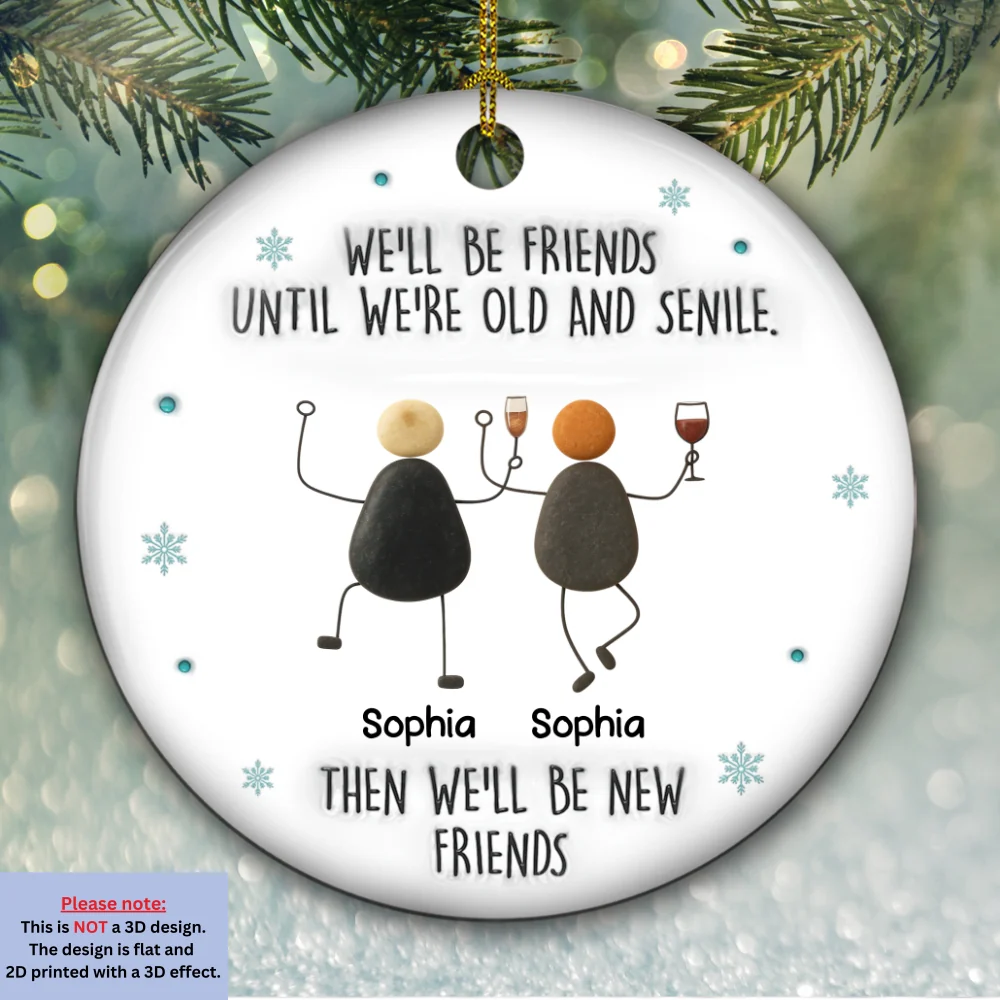 Until We Are Old - Personalized Custom 3D Inflated Effect Ceramic Ornament - Image 6