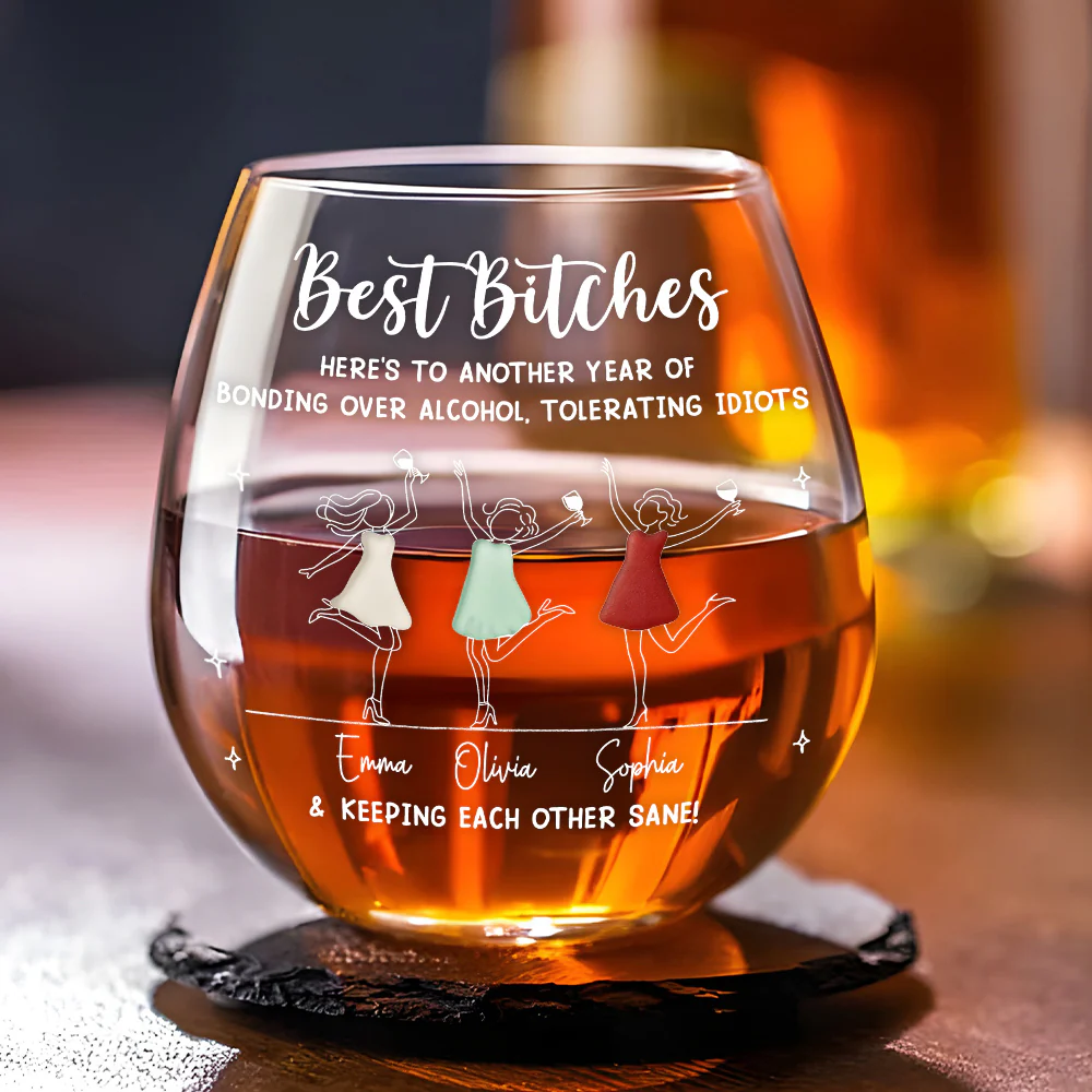 Until We Are Old - Personalized Custom Wine Glass
