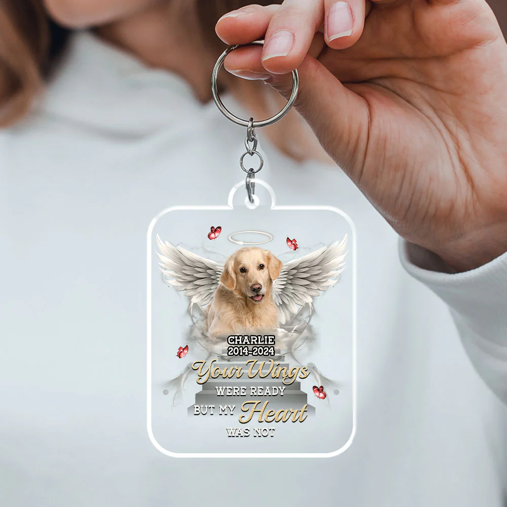 Until We Meet Again - Personalized Custom Acrylic Keychain - Image 4